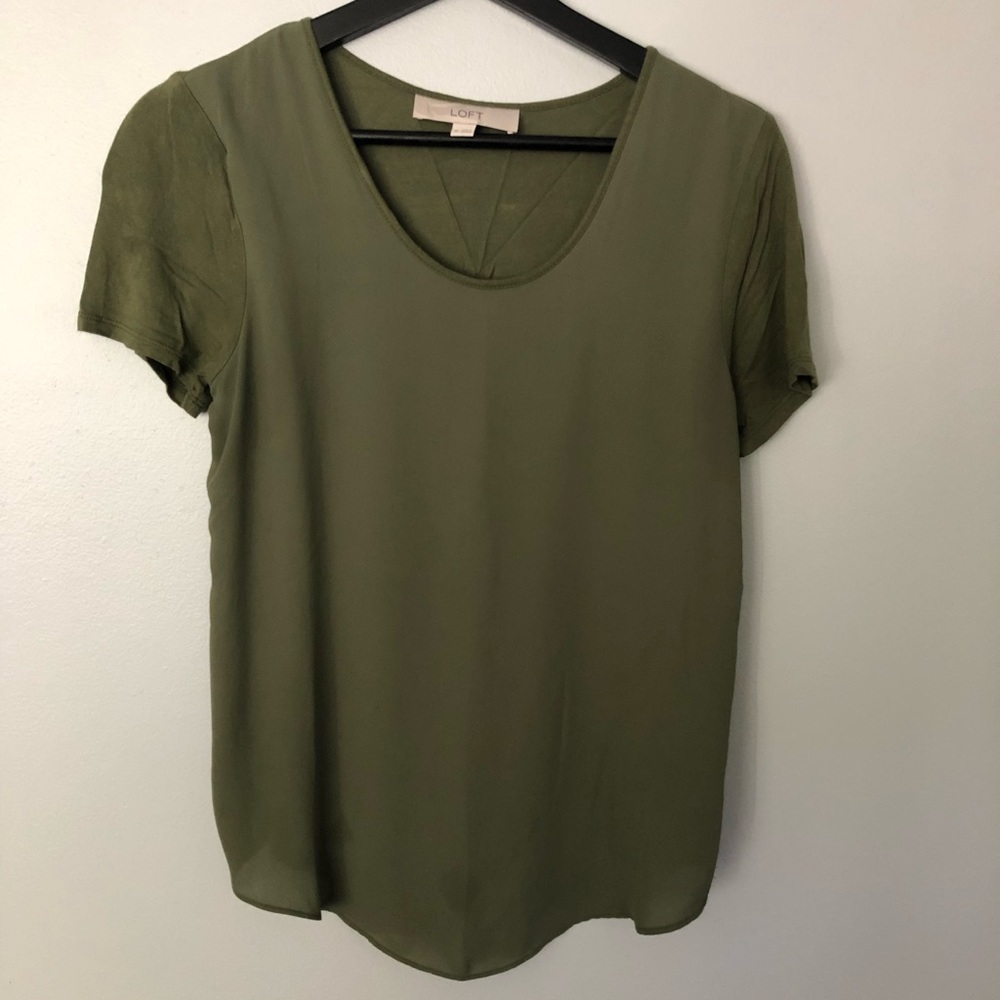 Loft mixed media tee